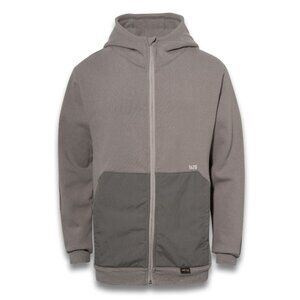 Men's Grey Two-Tone Zip-Up Hoodie